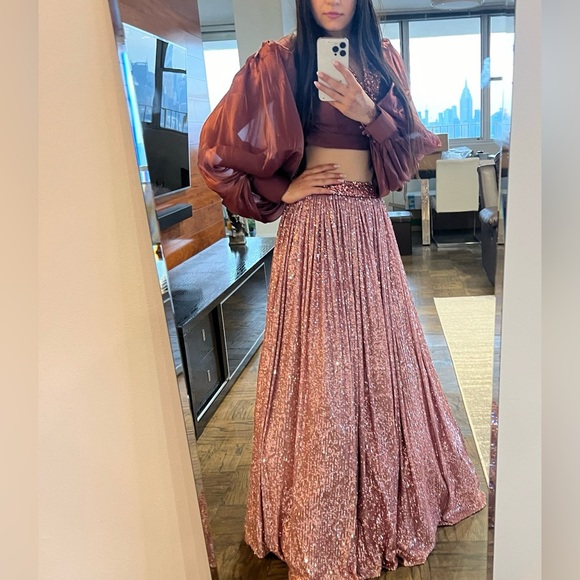 Rose vintage lehenga - Picture 4 of 7